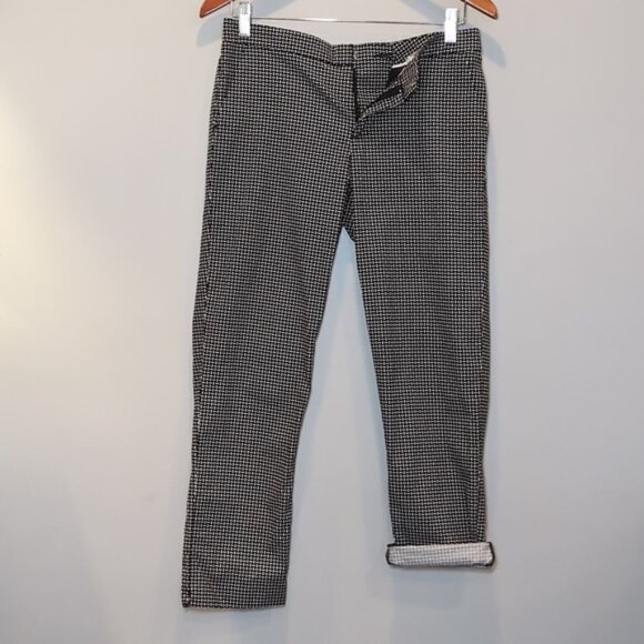 Tommy Hilfiger Harper Slim Crop Pants Geometric Print Capri Trousers Size 2 - Picture 7 of 14